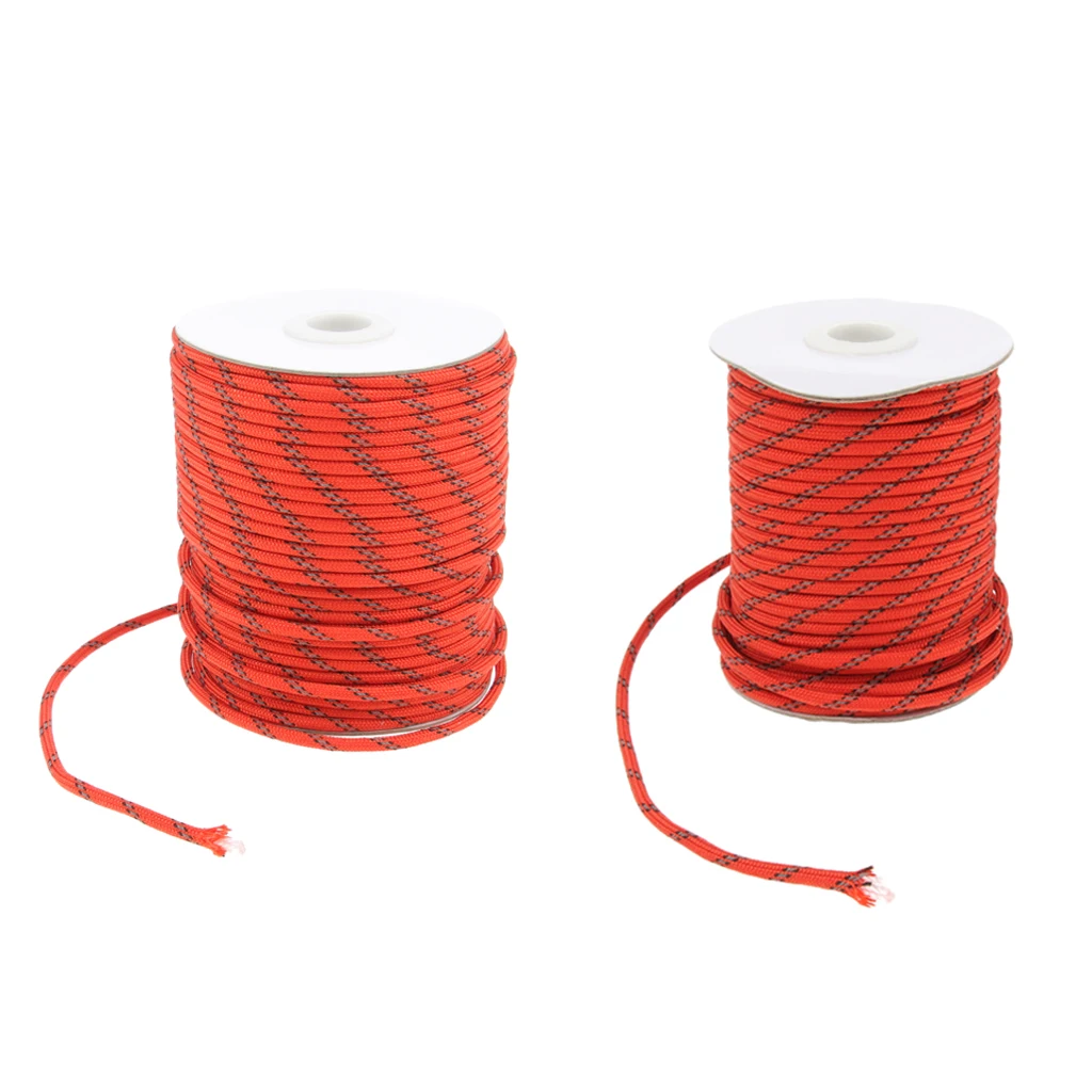 Sun Shelter Reflective Camping Tent Rope Guy Line Cord, Hiking Backpacking Travel Canopy Awning Tarp Sun Shelter Rope Guyline