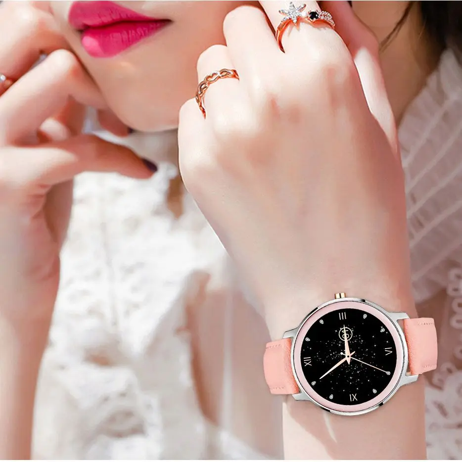 SENBONO 2021 Women Smart Watch Support Heart Rate Blood Pressure Sleep Monitor Smartwatch Bracelet Female for Android IOS