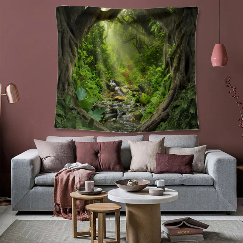 Настенное пляжное полотенце серии Forest Creek | Дом и сад