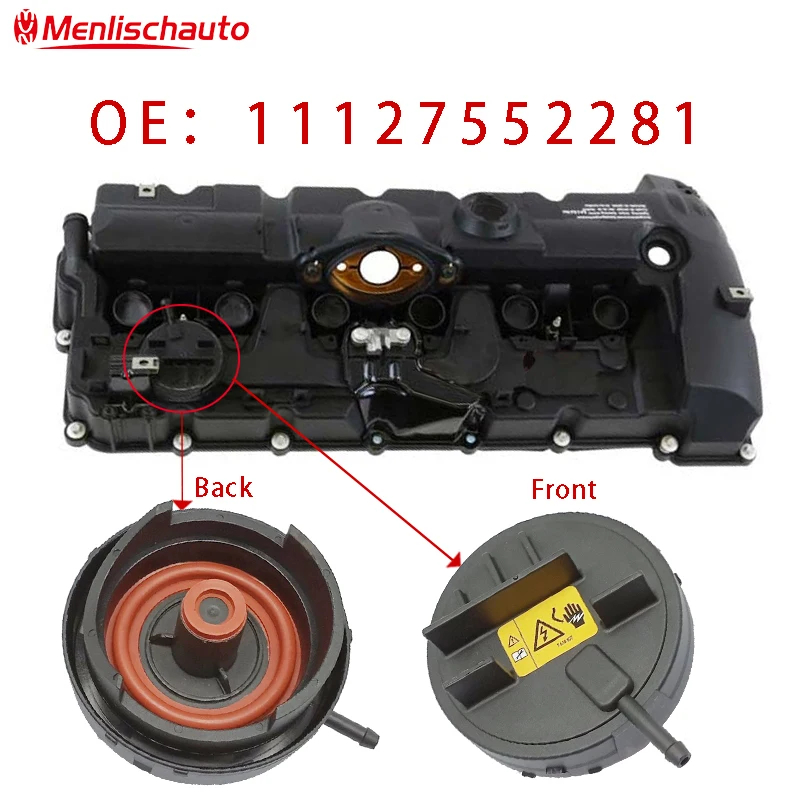 Крышка клапана двигателя N51 N52 11127552281 PCV крышка для автомобиля E82 E90 E70 Z4 X3 X5 328i 528i 11 12