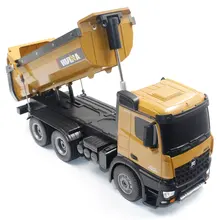 HUINA TOYS 1573 1/14 10CH сплав RC самосвал Инженерная строительная машина пульт дистанционного управления игрушечная RTR RC Игрушечная модель грузовика