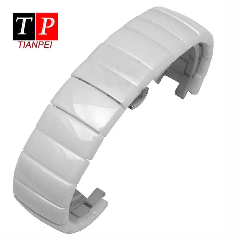 Высококачественный керамический ремешок для часов Rado заменяемый черный белый