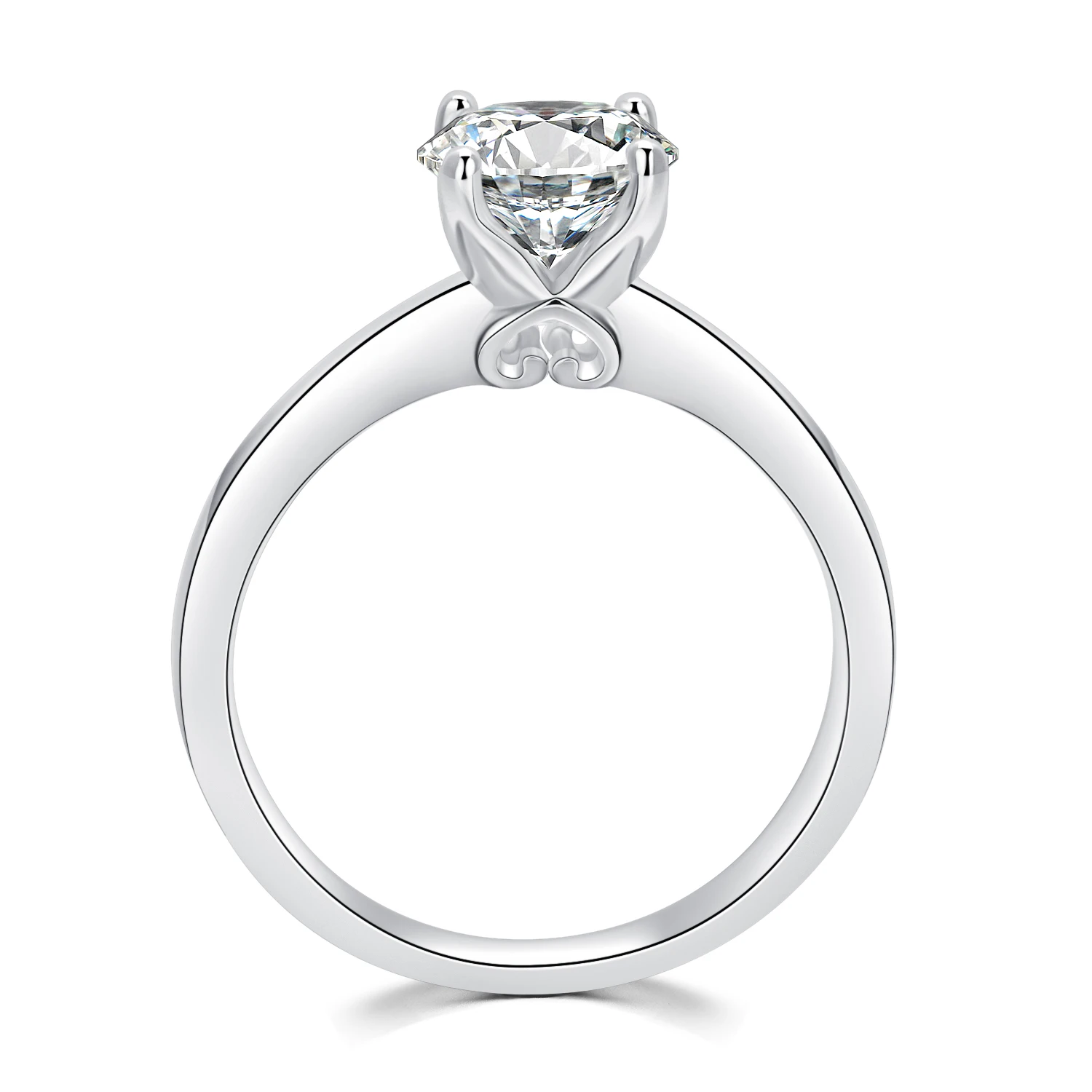 Starsgem драгоценный камень 925 серебряные серьги 18k с позолотой 1ct GH Муассанит кольцо