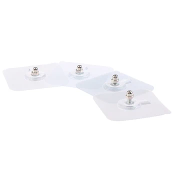 

10Pcs PVC Strong Adhesive Nails Wall Poster Seamless Wall Hook Waterproof Durable Transparent Kitchen Bathroom Screw Hook Hanger