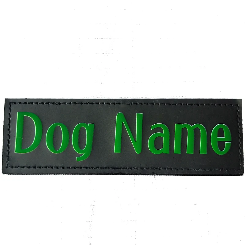 

1 Pair Chromatic Customized Dog K9 Harness Label Sticker Custom Dog ID Tag Pet Harness Vest Dog's Name Labe Dog Supplies
