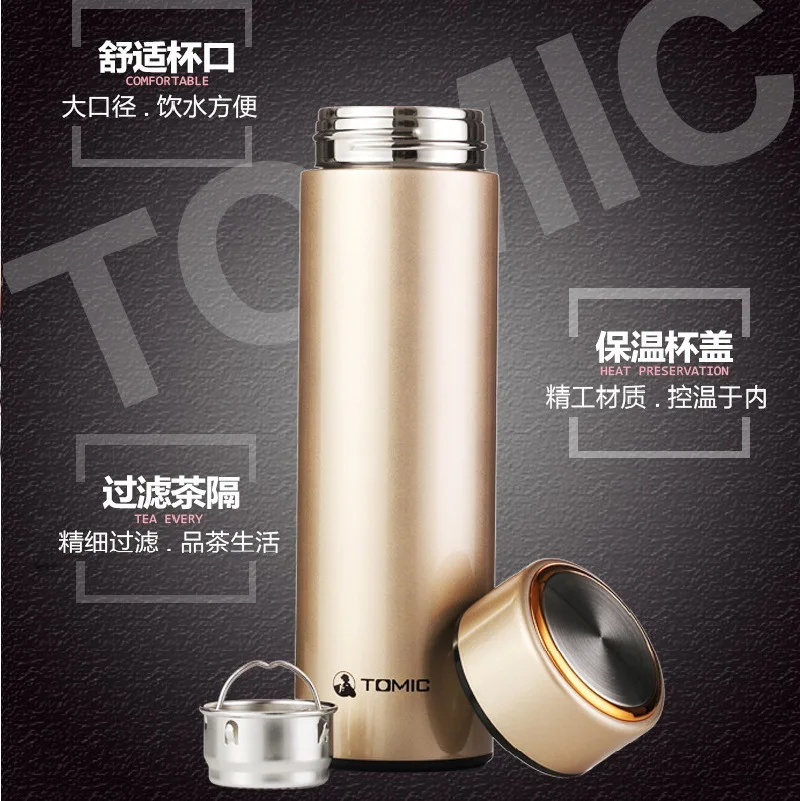 

Tomic/Tomic 304 Double Layer Stainless Steel Vacuum Flask Couples Glass Gift Cup Customizable Logo