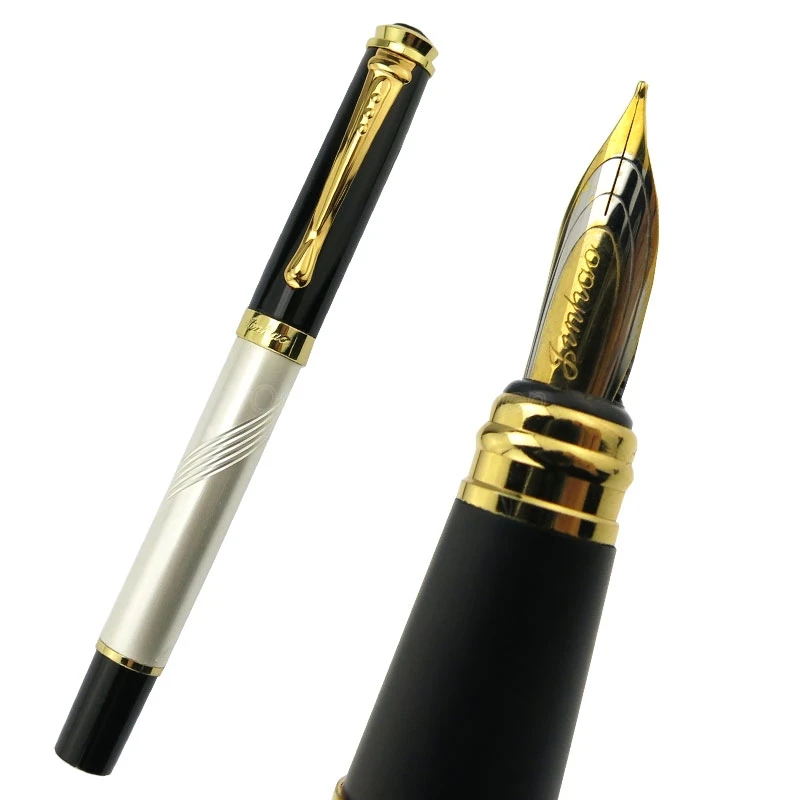Jinhao 500 Creative Metal Golden Trim Medium Nib Fountain Pen Multicolor Write Office & School & Home For Wholesale