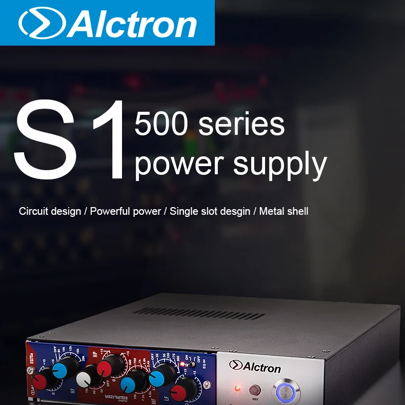 Alctron S1 одиночный слот 500 модуль вентилятора для источников питания студийная стойка для сцены записи студии