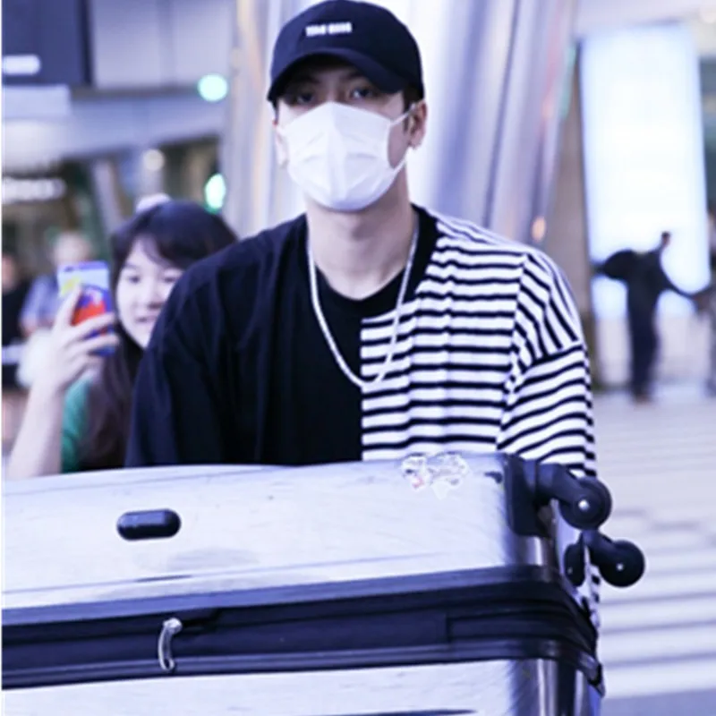 Mainlead Kpop Jackson Splice Strip толстовка с капюшоном хлопковый пуловер унисекс