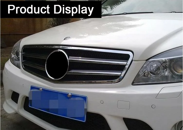 2-линия решетка авто аксессуары для Mercedes Benz C Class W204 C63 AMG Стиль передняя решетка бампер C200 C300 стайлинга автомобилей украшения