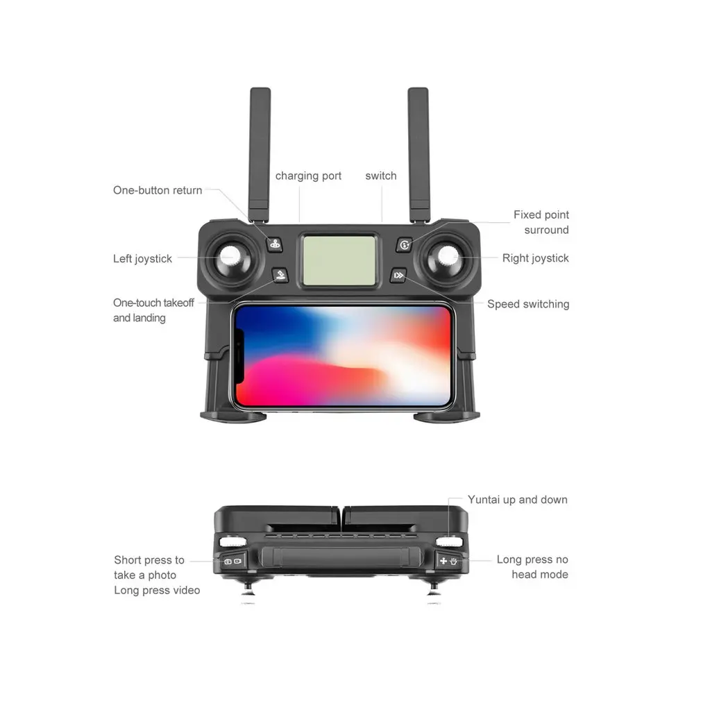 CG028 воздушный складной Дрон оптический поток/gps позиционирование дрона с 4 к HD камерой RC складной Дрон Безголовый режим RC вертолет