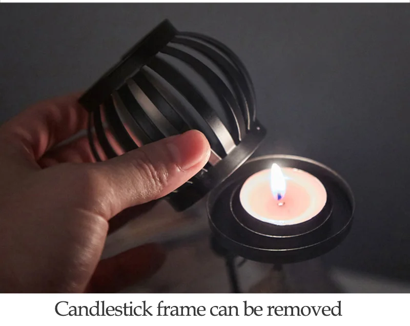 Weeding Metal Ornaments Crafts  Home Decoration Candle Holder Candlestick Decor Handmade Miniature Figurines Art Gifts
