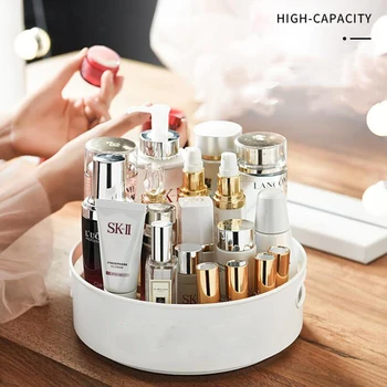

Rotating Storage Tray Multifunctional Non-Slip Cosmetic Storage Box Household Storage Tray Skin Care Products Fruit Storage Box