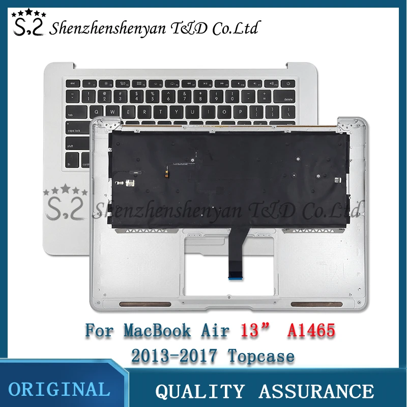 Как-новый-для-macbook-air-13-a1466-us-sp-верхняя-крышка-с-клавиатурой-с-упором-для-ладони-2013-2014-2015-года-661-7480-069-9397