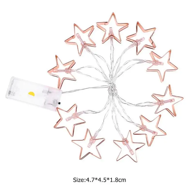 10LED полый светильник-гирлянда в форме сердца, для свадебной вечеринки, энергосберегающий и экологически безопасный праздничный Сказочный декоративный светильник