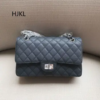 

2018 LEATHER WOMEN'S SINGLE SHOULDER CLUTCH BAG FASHION CROSS GRAIN BRAND COWHIDE HANDBAG RHOMBUS WALLET PURSE WOMEN HANDBAG