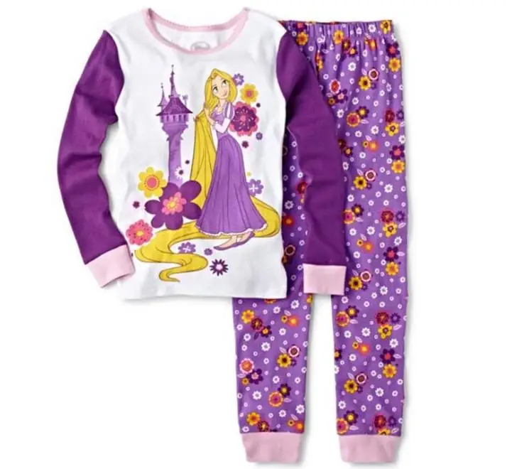 style 17 Пижамный костюм новая весенняя детская одежда Модный комплект из 2 предметов для маленьких девочек, кофта+ штаны, комплект с героями мультфильмов, хлопковая одежда для новорожденных - Цвет: style 17