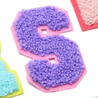 Towel English Letter Patches Embroidery Patches For Clothing Name Clothes Sticker Sew On Bags/Jeans Stripe Applique Online - Image 5