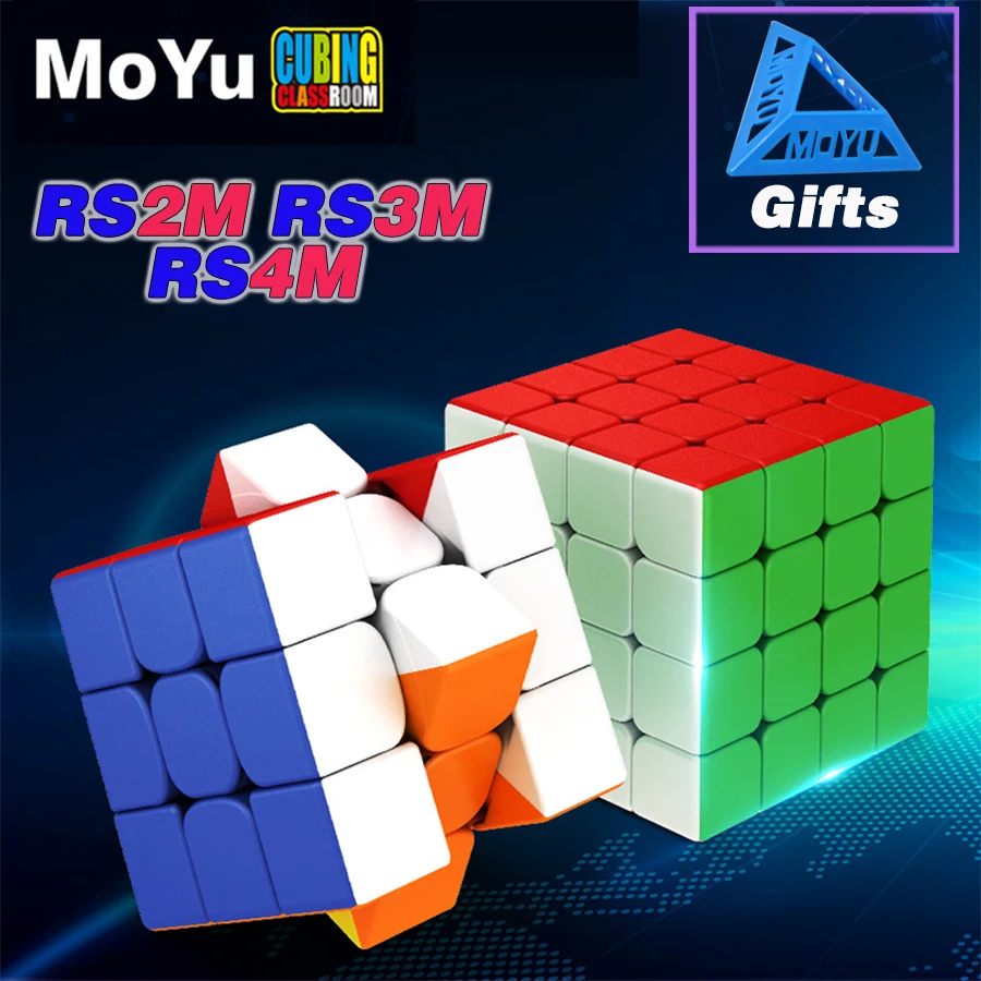 

MoYu MeiLong Magnetic Cube RS2M 2x2 RS3M 3X3 Magic Puzzle RS4M 4x4 RS 2M 3M 4M 2x2x2 3x3x3 4x4x4 Professional Speed Cubes 3*3