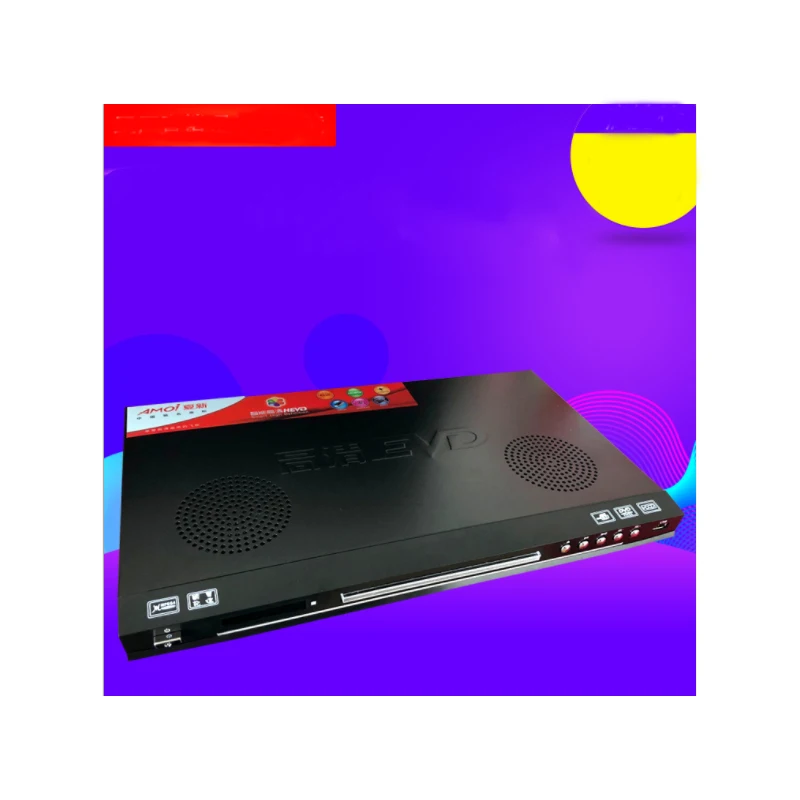 

Kaolanhon 220V 100W*2 V5 HD Home Audio EVD DVD Player with USB Reverb Built-in Dual Speaker VCD Player 108HZ MP3 Format