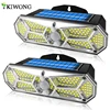Solar Lights Outdoor Motion Sensor 158LEDs IP65 Waterproof Super Bright Solar Wireless Wall Lamp with 3Modes and 8Wide Angle 1