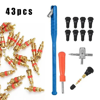 

Best Quality Durable 43pcs/Set Car Tire Repair Install Tool Kit Tire Valve Puller Core Remover Practical To Use
