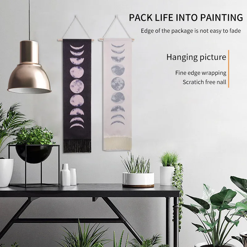 

Home Decor Tapestry Hanging Tapestries Nine Phases The Full Growth Moon Cycle 2019 High Quality Support Wholesale Dropshipping