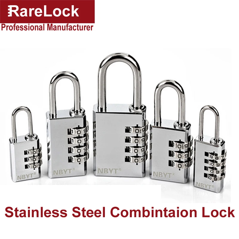 2.75 inch girders Lock Cabinet Door Password Gym 5 Combination Lock Solid zinc Alloy Padlock resettable U-Lock 