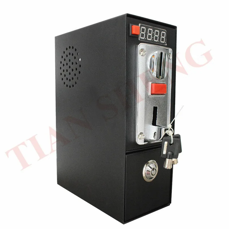 coin timer box DG600F Монетный счётчик блок управления с мульти акцептор селектора монет для стиральной машины массажное кресло Поддержка 6 видов монет - Цвет: coin timer box