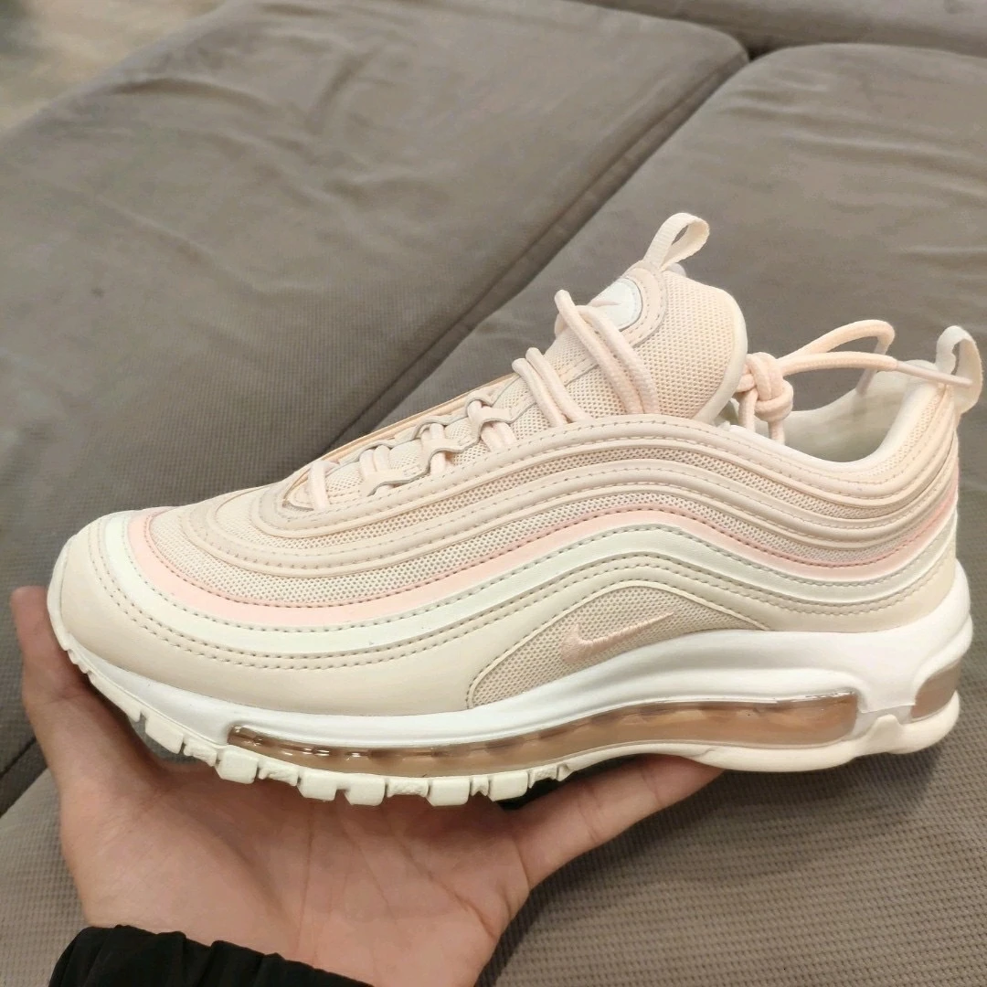 Nike Air Max 97 Новое поступление женские кроссовки для бега оранжевые кроссовки для отдыха с воздушной подушкой#921733-801