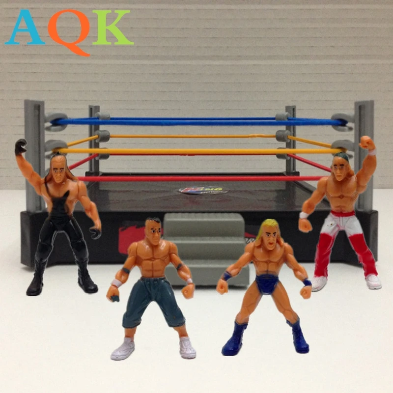 

Novel Classic Wrestling Gym Arena Model The Wrestler Athlete Figure Building Wrestler Arena Model SET Boy Funny Toy Gift