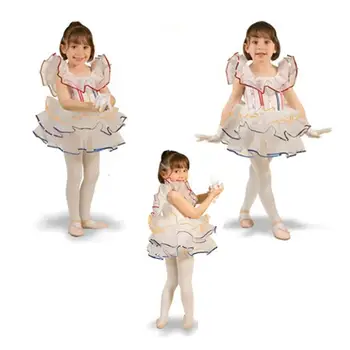 

2018 Gymnastics Leotard For Girls Leotard Female Child Dance Skirt Short Performance Dress Clothes Clothing Latin Ballet 703