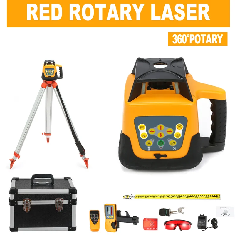 Red Rotary Laser Level Selfleveling Automatic Construction Building