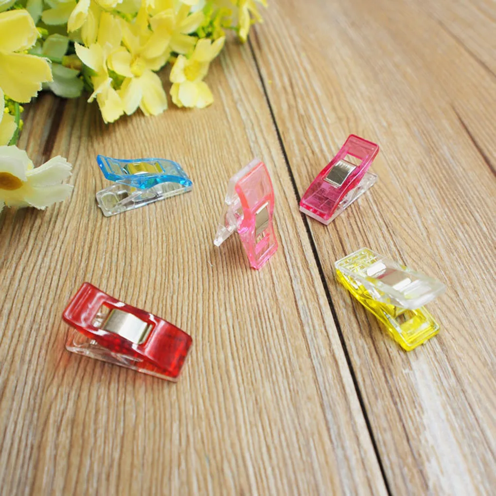 50pcs/set Candy Color Clothes Pins Pegs Hanging Clothespin Photo Clips Random Color
