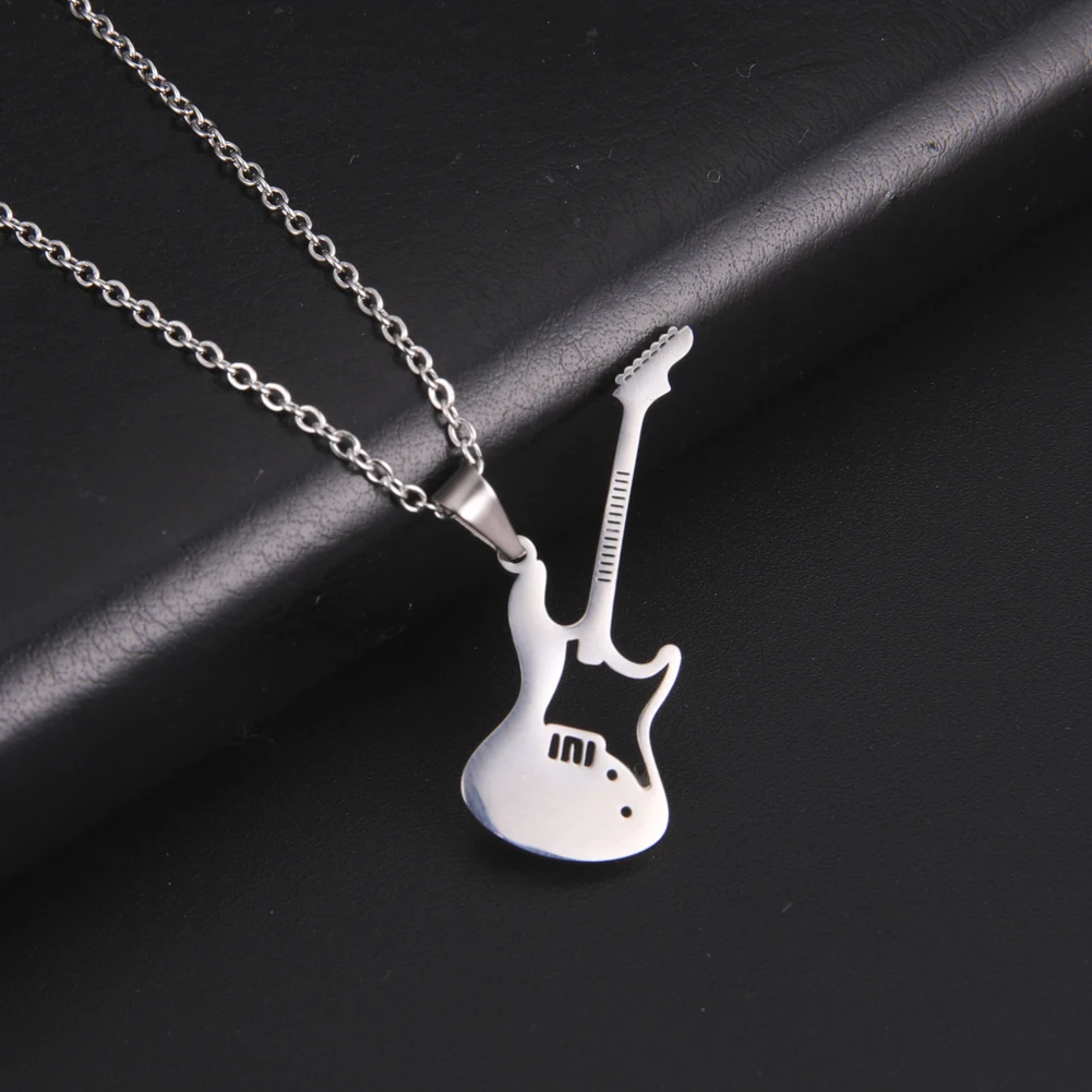 My Shape Guitar Necklace Stainless Steel