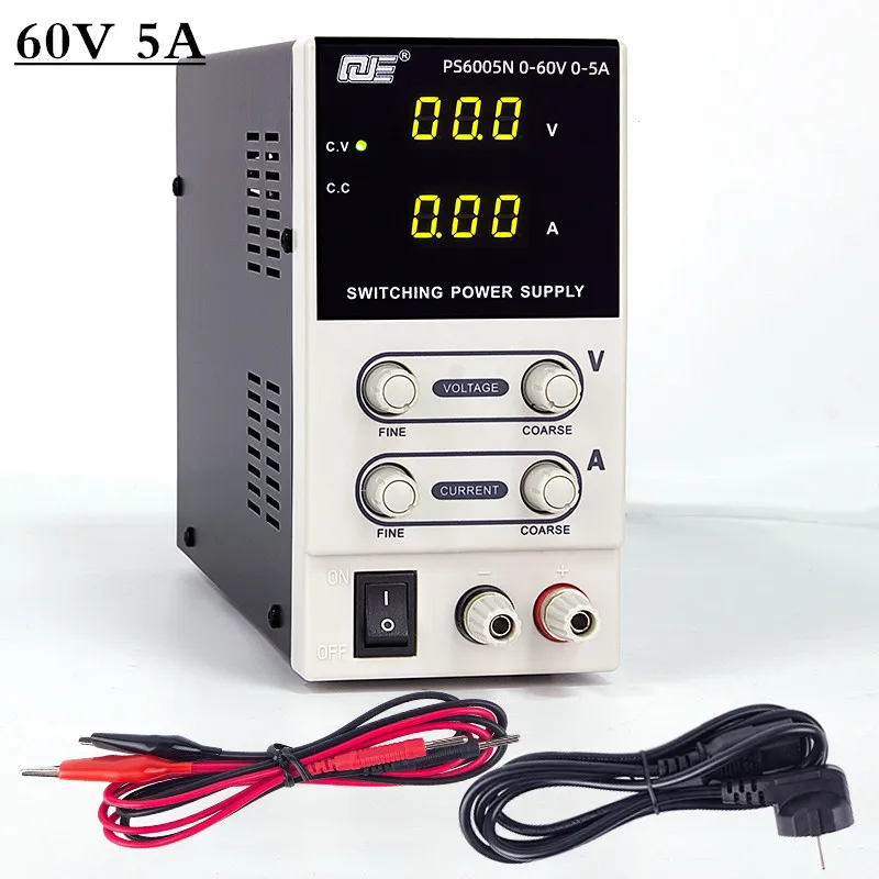 

60V 5A Laboratory Power Supply Switching Lab Adjustable Digital Display DC Power Supplies voltage and current regulator 220V