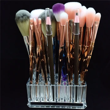 

26 Grids Clear Acrylic Lipstick Holder Eyeliner Pencil Stand Holder Makeup Organizer Cosmetic Storage Box Shelf Makeup Brushes