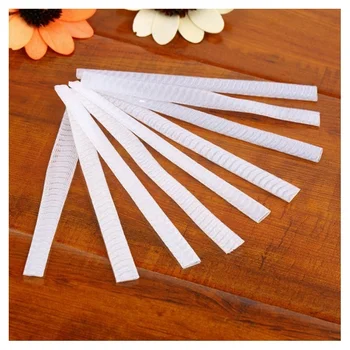 

100 pcs Make Up Brush Pen Netting Cover Mesh Sheath Protectors Guards Protective cover Sheath Net (White)