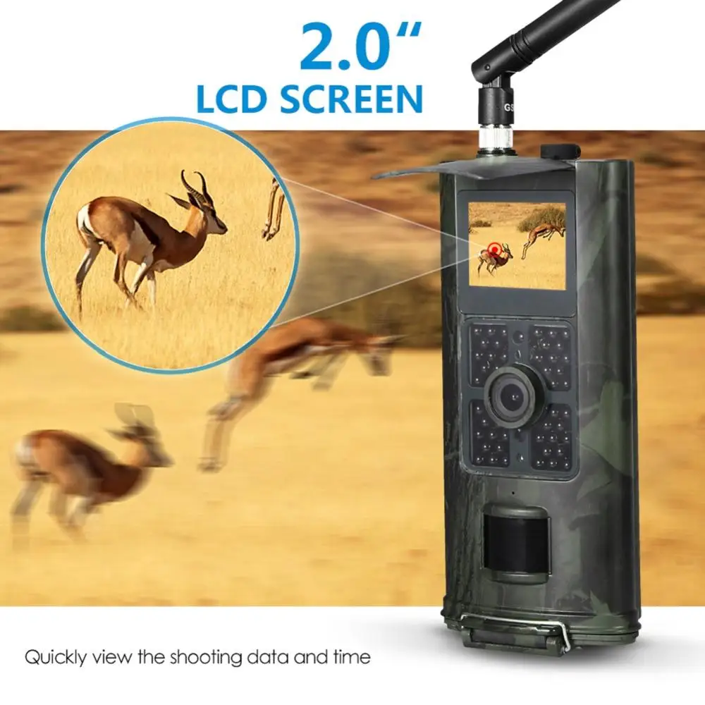 

MMS SMS 2G Wildlife Trail Camera Trigger Night Vision 16MP Game Camera HC-700M Photo Video Surveillance Hunting Camera
