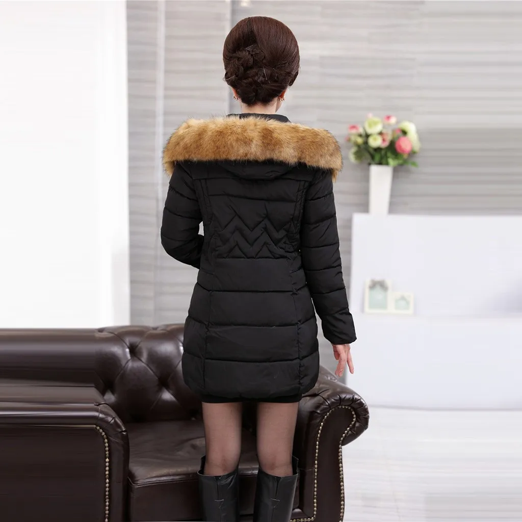 Зимняя куртка среднего возраста размера плюс 7XL 8XL, Женская парка с капюшоном и меховым воротником, длинное женское пуховое хлопковое пальто, женское теплое пальто C5865