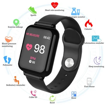 

B57 Sport Smart Watch Waterproof Heart Rate Monitor Blood Pressure Sport Women Smartwatch Women Wearable Watch Men Smart Clock