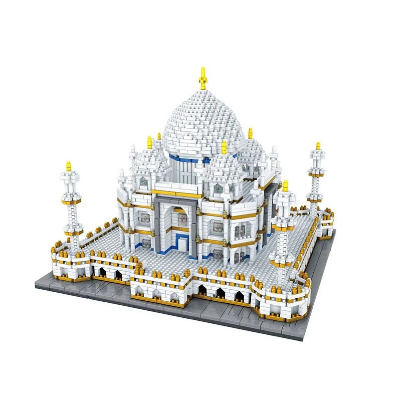 

9914 World Famous Architecture India Taj Mahal Palace 3D Model Diamond Mini DIY Building Blocks Toy for Children