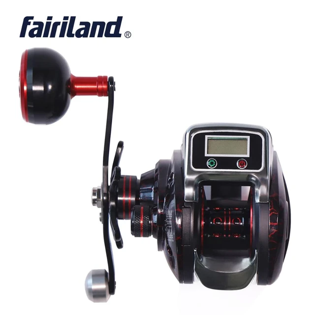 Fairiland Led Fishing Reel 8kg Drag 6.3:1 Electronic Digital Display  Fishing Reels 13+1 Ball Bearing Casting Fishing Line Counte