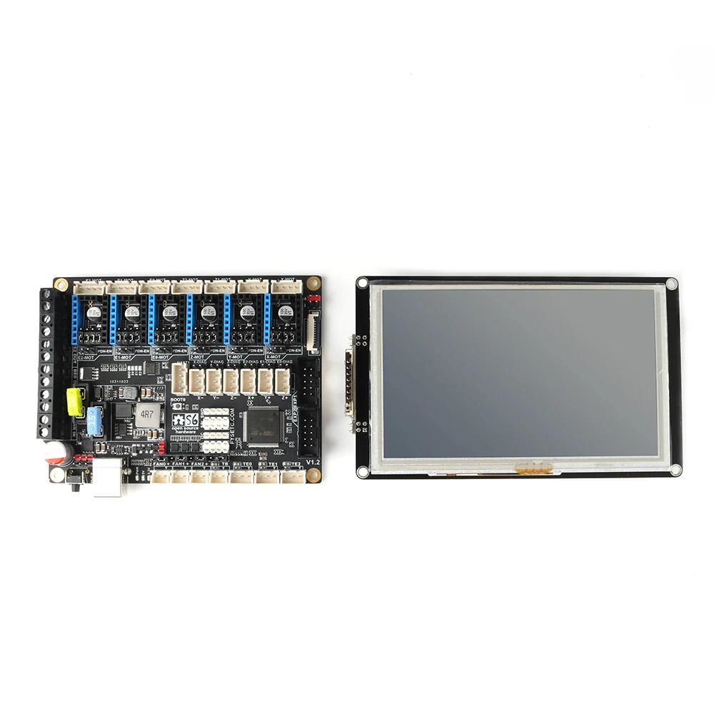 Placa de Controle Peças da Impressora Versão com Tft81050 Bits Controlador Inteligente Display Lcd 5 Polegada Tela Toque 3d s6 V1.2 32 xh 2 S6 v1.2 placa de controle 32 bits
