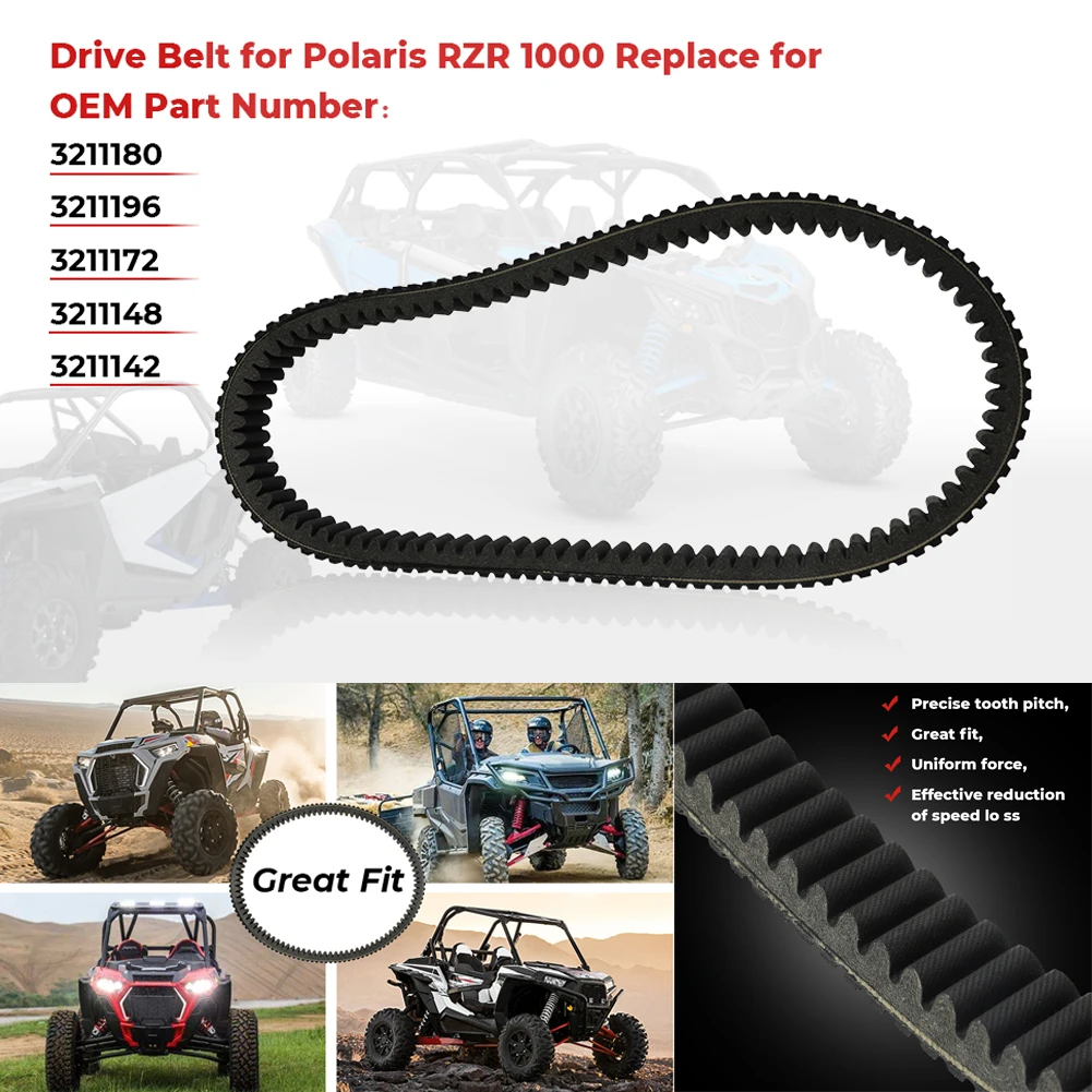 UTV ATV Heavy Duty Drive Belt Replace 3211180 for Polaris RZR XP / XP 4