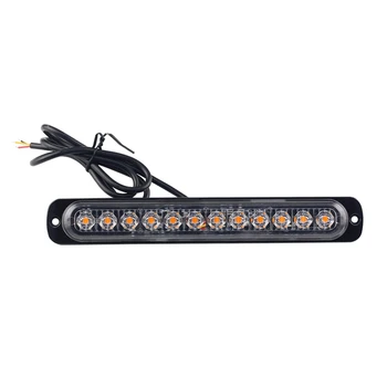 

12Led Light Flash Emergency Light Car Auto Truck Police Warning Lamp Flashing Light Red/White/Red