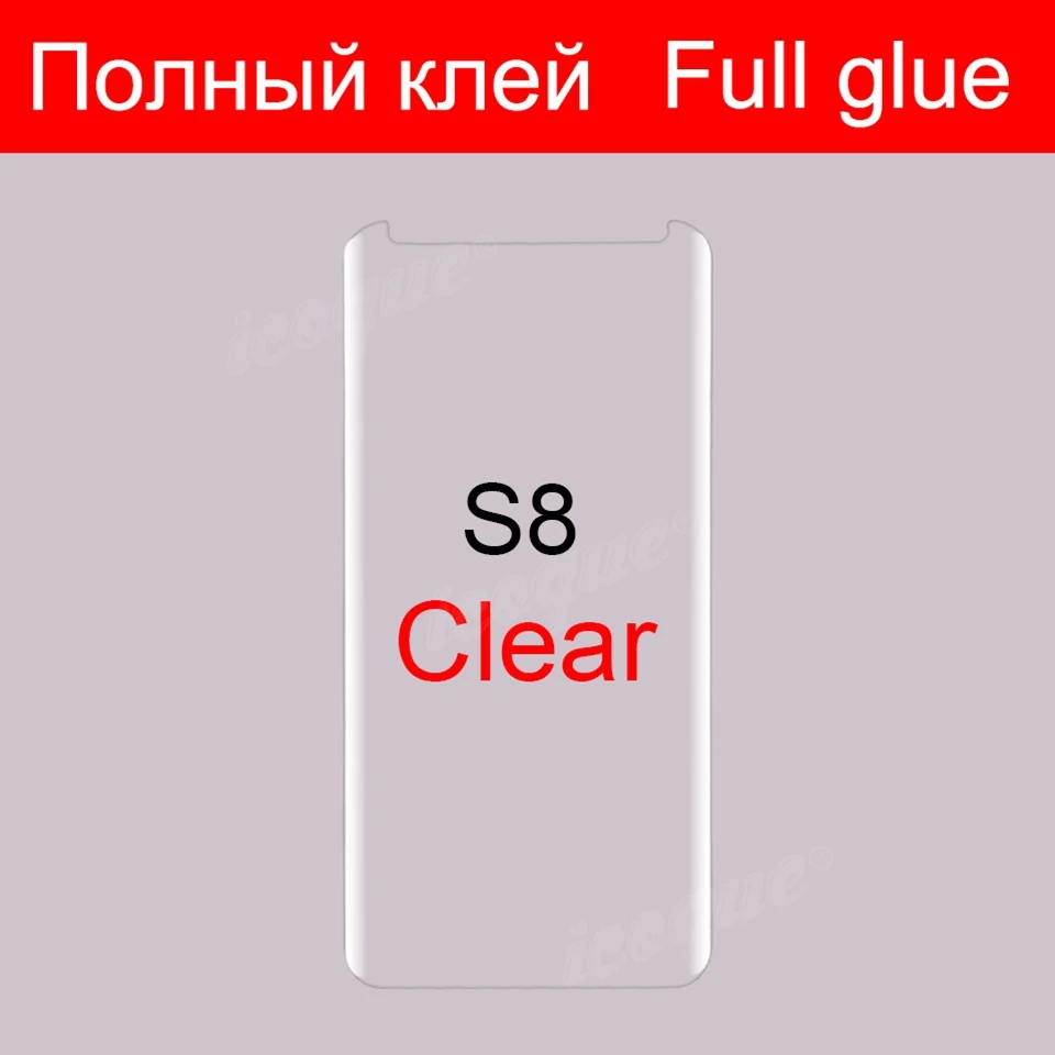 3D полностью проклеенное закаленное стекло для samsung Galaxy S10 Plus S9 S8 Note 10 Plus Защитная пленка для экрана S10 S9 S8 S10plus Note10 полностью проклеенное стеклянная крышка - Цвет: S8 - Clear