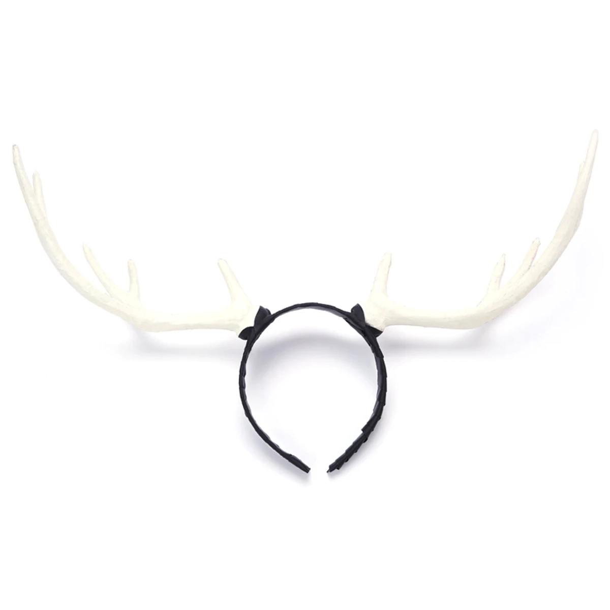 Deer Horns Headband Halloween Xmas Christmas Cosplay Headdress Hair Accessories - Color: White