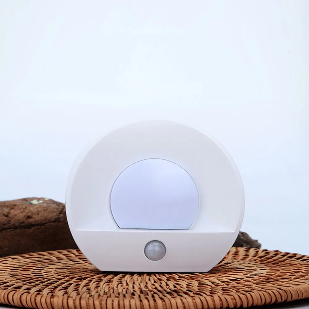 Motion Sensor Night Light LED Infrared Human 4 leds USB Charging Sensing Lights Wall Lamp Closet Cabinet Stairs Automatic Lamps