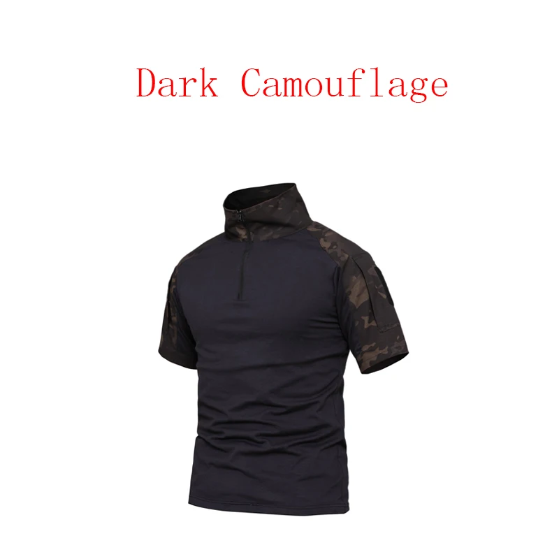 Dark Camouflage Уличная одежда лягушка с коротким рукавом охотничий костюм лягушка CS Боевая тактическая камуфляжная одежда лягушка Боевая форма - Цвет: Dark Camouflage